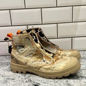 Palladium Pampa Earth Fast Lacing Waterproof Boots M 8 Women 9.5 Camo Lightweigh
